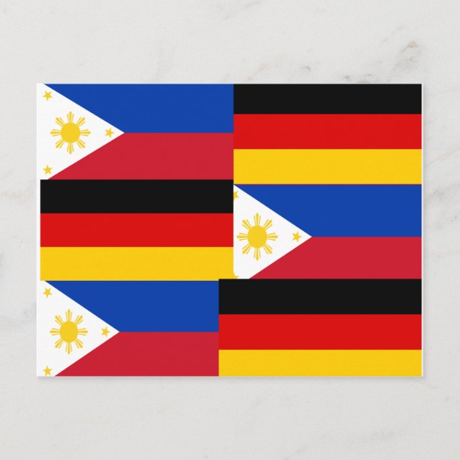 CARTE POSTALE FILIPINO-ALLEMAND (Devant)