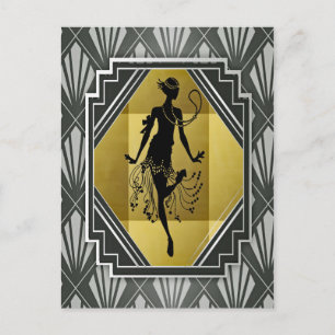 carte postale fille