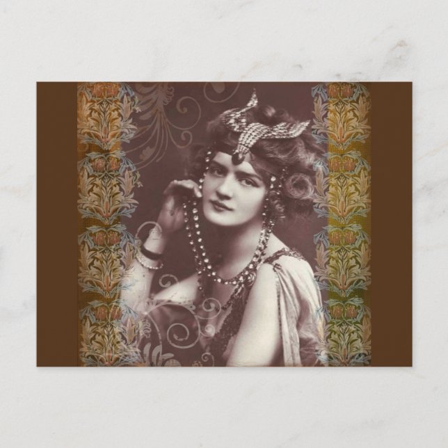 carte postale fille (Devant)