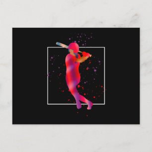 Carte Postale Fille à Bat