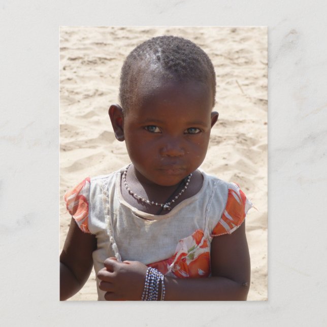 Carte Postale Fille africaine (Devant)