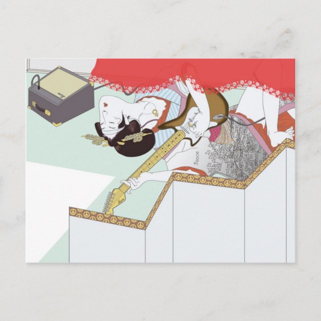 Carte postale fille amour (Devant)