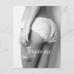 Carte Postale Fille aux fleurs imprimée