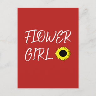 Carte Postale Fille aux tournesols