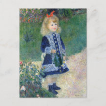 Fille avec une canne d'arrosage par Renoir, Impres