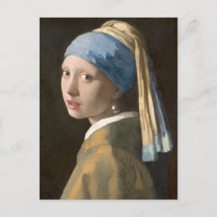 Carte Postale Fille avec une oreille perle
