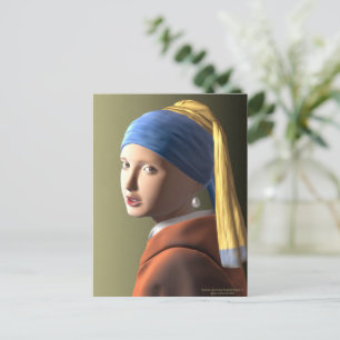 Carte Postale Fille avec une perle