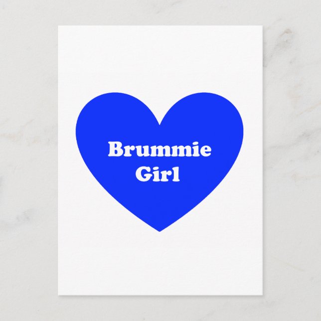 Carte Postale Fille Brummie (Devant)