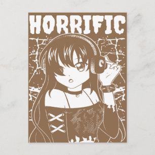 Carte Postale Fille d'anime Edge "Horrifique" Vêtements de rue G