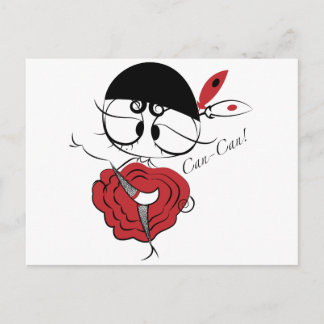 Carte Postale Fille danseuse Can-Can