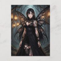 Fille de fée d'anime gothique | Garder le contact