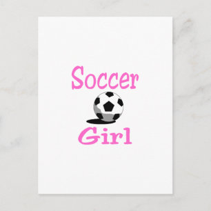 Carte Postale Fille de football