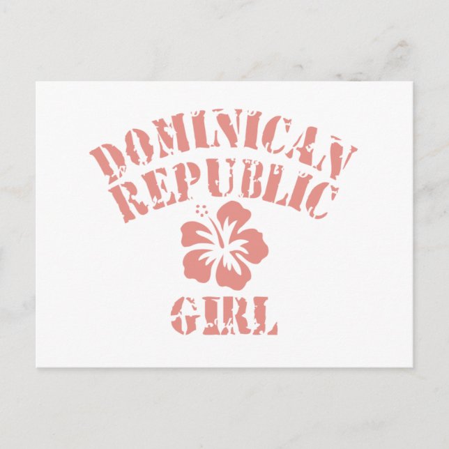 Carte Postale Fille de rose de la République Dominicaine (Devant)