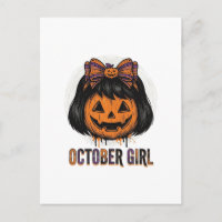 Fille d'octobre Citrouille Arc Halloween Vecteur C