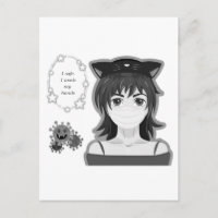 Fille en quarantaine. Style manga