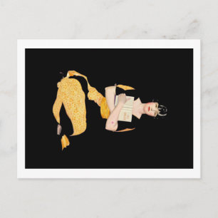 Carte Postale Fille Fadeaway de Coles Phillips - journal intime