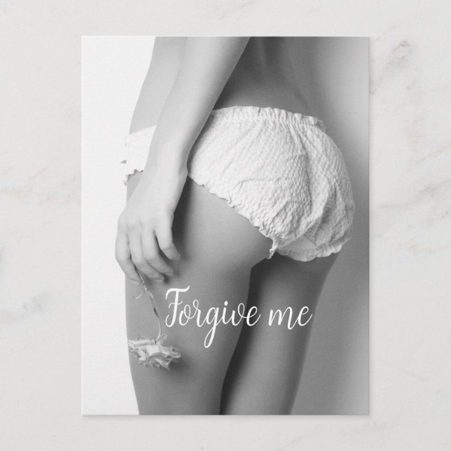 Carte Postale Fille Fleur Imprimée (Devant)