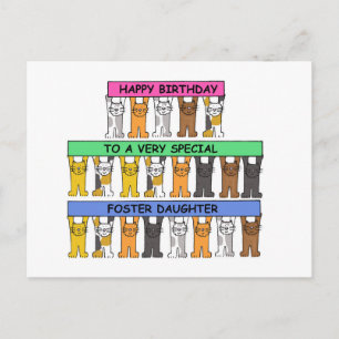Carte Postale Fille Foster Joyeux Anniversaire
