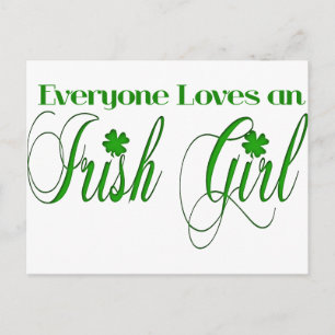 Carte Postale Fille Irlandaise
