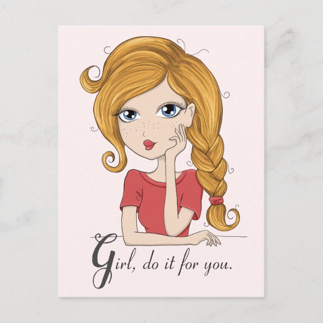 Carte Postale Fille le faites pour vous (Devant)