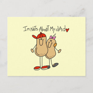 Carte Postale Fille - Nuts À propos de mon père T-shirts et cade