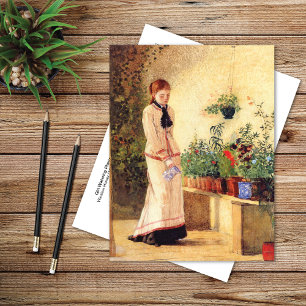 Carte Postale Fille Plante Winslow Homer