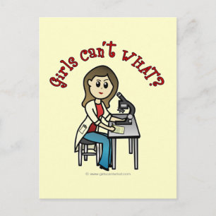 Carte Postale Fille scientifique