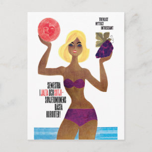 Carte Postale Fille sur Yalta et Sotchi