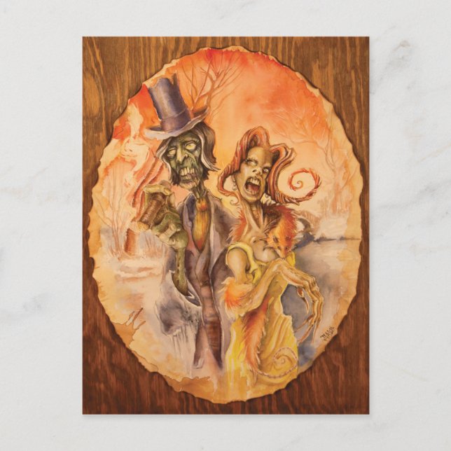 Carte Postale fille zombie (Devant)