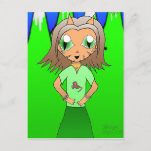 Carte Postale FilleCat