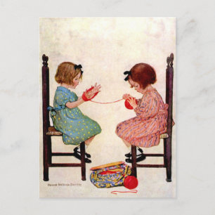 Carte Postale Filles Avec Fils