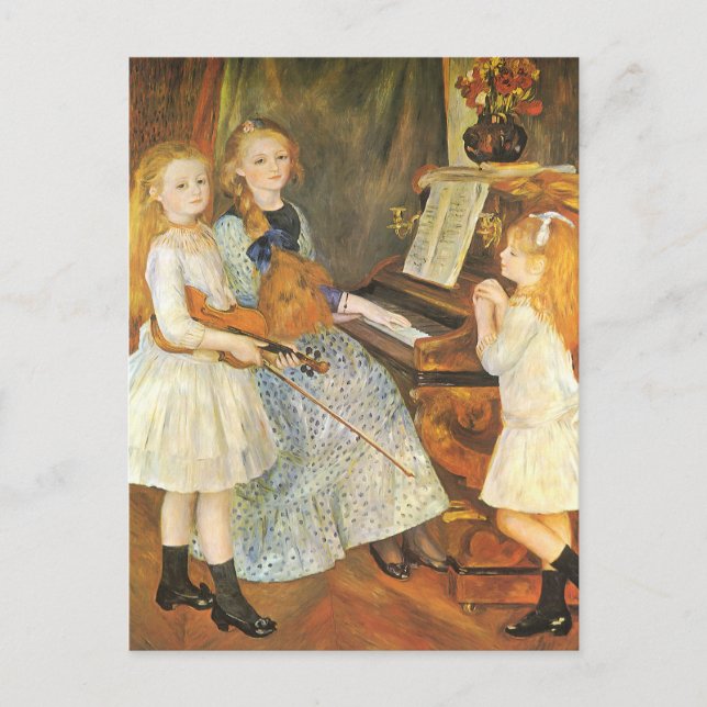 Carte Postale Filles de Catulle Mendes par Pierre Renoir (Devant)