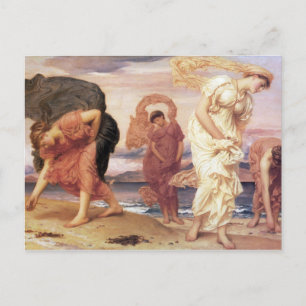 Carte Postale Filles grecques ramassant des galets - Frederic Le
