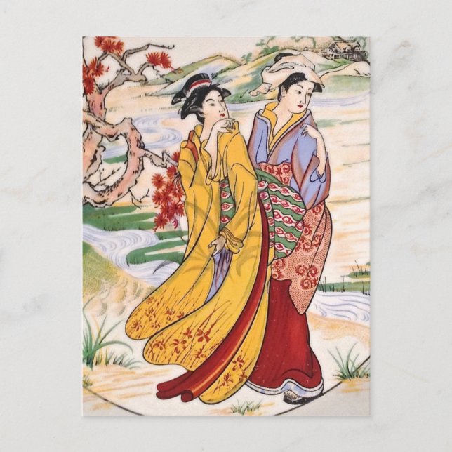 Carte Postale Filles japonaises (Devant)