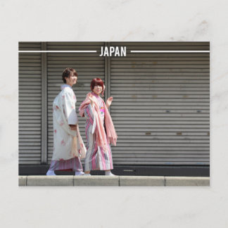 Carte Postale Filles japonaises habillées dans des