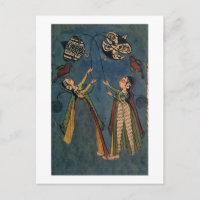 Filles volant des cerfs-volants, Kulu peinture fol