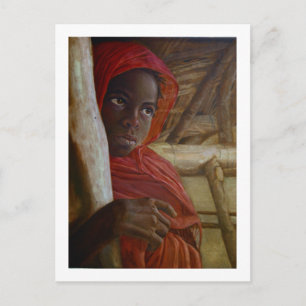 Carte postale fillette soudanaise