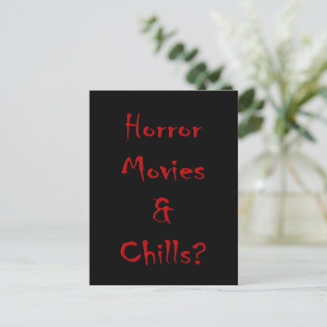 Carte Postale Film d'horreur et frissons? (Debout devant)