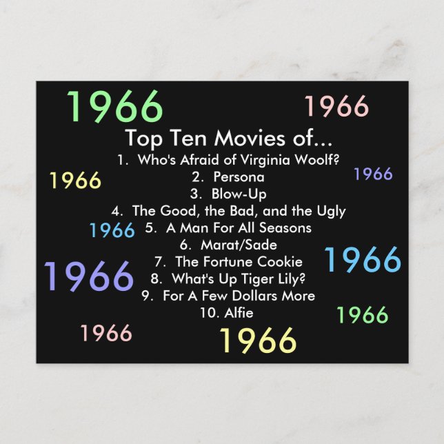 Carte Postale Films 1966 (Devant)