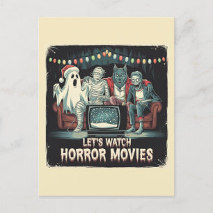 Carte Postale Films d'horreur Fantôme maman Werewolf Zombie