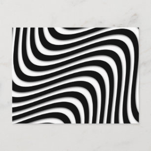 Carte Postale Fils noirs et blancs rétros MOD