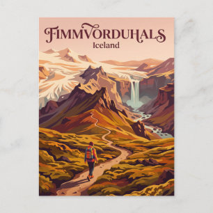 Carte Postale Fimmvorduhals Islande