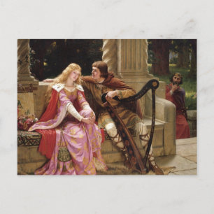 Carte Postale Fin du flirt de chanson Edmund Blair Leighton