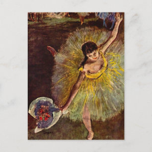 Carte Postale Fin d'un Arabesque par Edgar Degas, Ballet Vintage