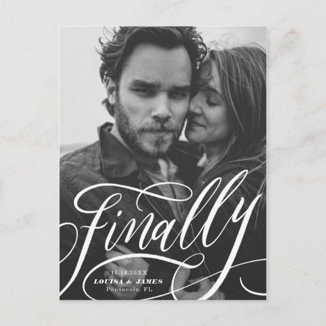 Carte Postale Finalement Postponed Covid Photo Enregistrer la da (Devant)