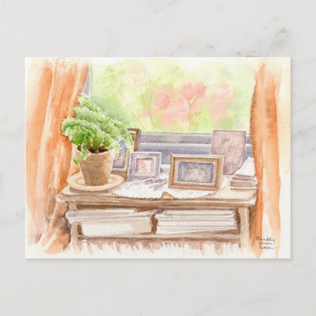 Carte Postale Fine Art - "Pictures", aquarelle (Devant)