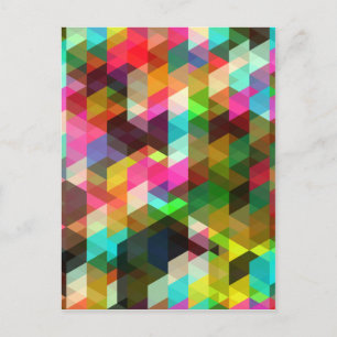 Carte Postale Fine Cool Abstraite Cute Girly Retro Mode