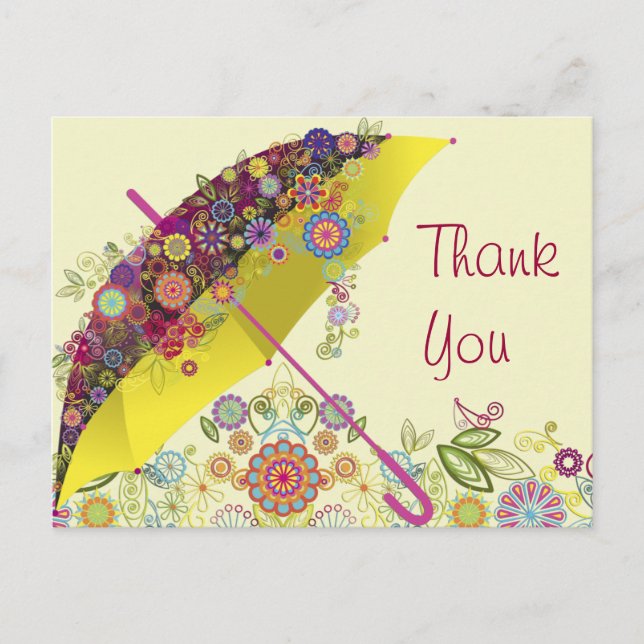 Carte Postale Fine Cool mignonne Girl Retro Mode florale (Devant)