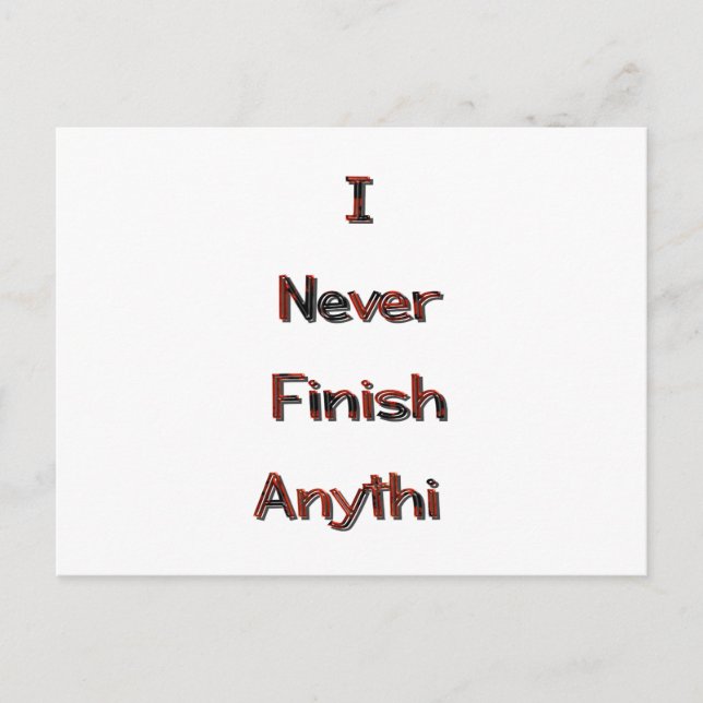 Carte Postale Finition (Devant)