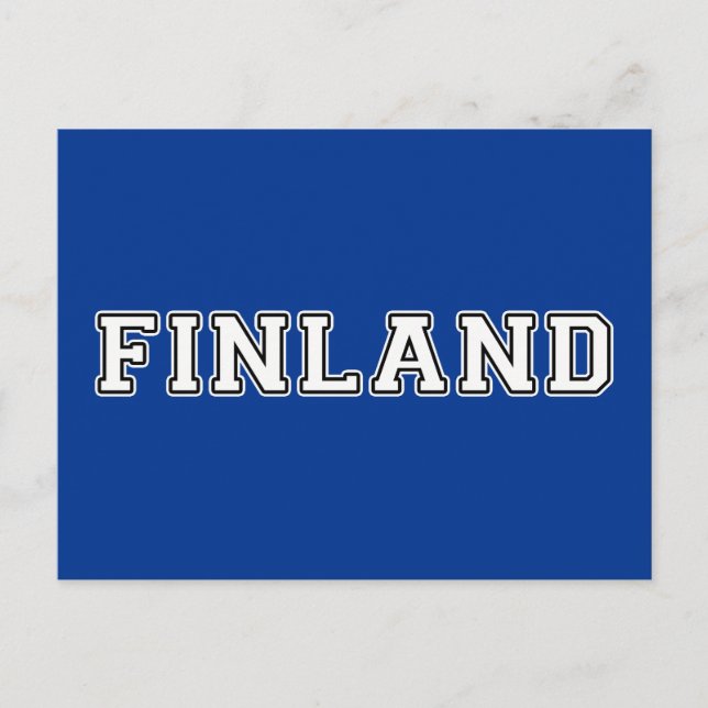 Carte Postale Finlande (Devant)